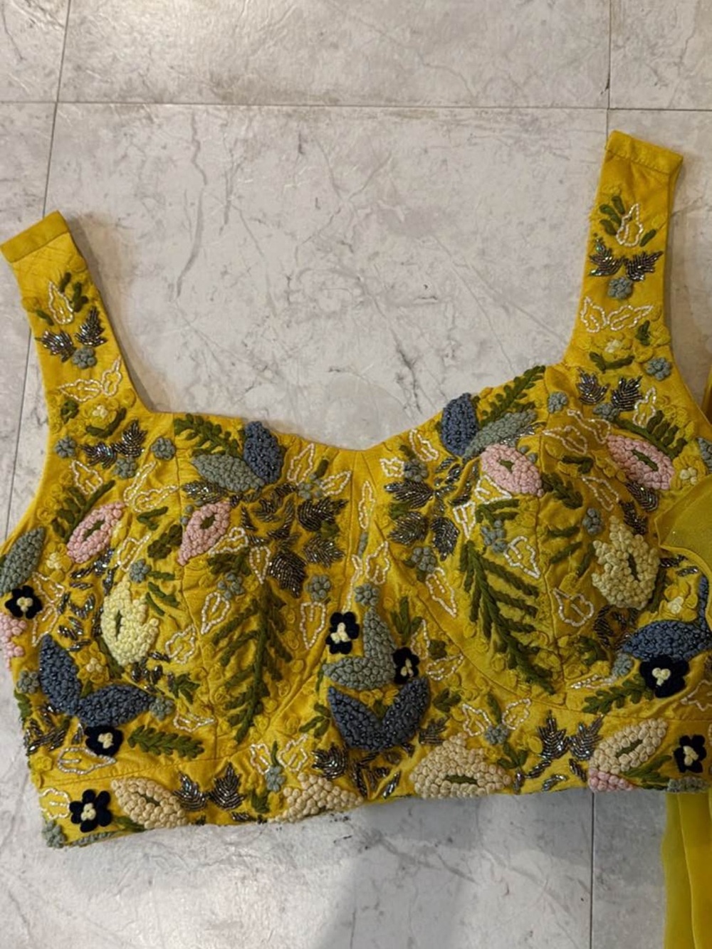 3 piece choli, palazo, and cape set - Picture 3 of 3